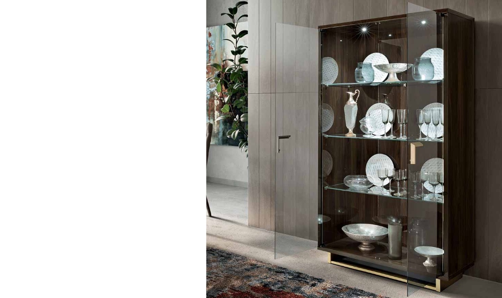 volare china cabinet 2 glass door front