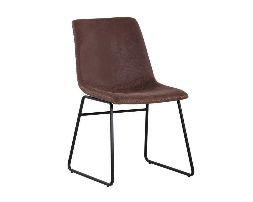 cal dining chair antique brown